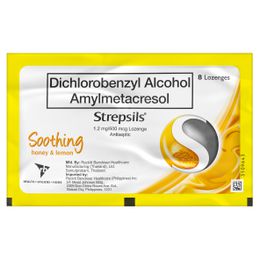 Strepsils Soothing Honey & Lemon Lozenges - Pack of 8s
